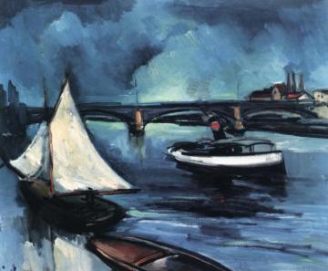 Sailboat Artwork by Maurice De Vlaminck