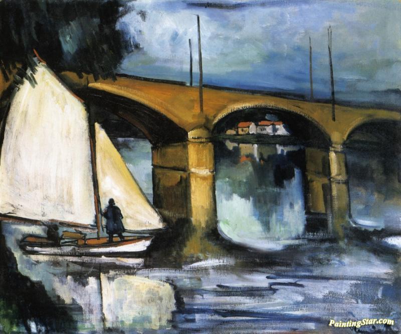 Sailboats At Chatou Artwork by Maurice De Vlaminck