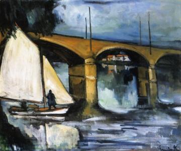 Sailboats At Chatou Artwork by Maurice De Vlaminck