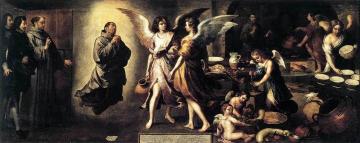 Angels' Kitchen Artwork by Bartolomé Esteban Murillo