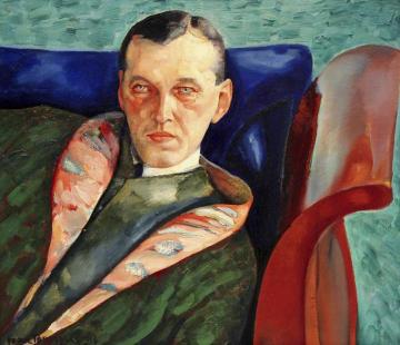 Portrait of A.A. Korovin Artwork by Boris Grigoriev