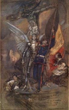 St. Michael of Belgium Artwork by Sir James Jebusa Shannon