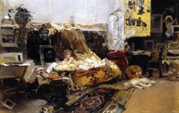 The Painter's Studio Artwork by Joaquin Sorolla y Bastida