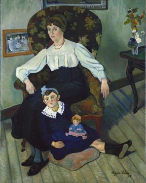 Marie Coca And Her Daughter Artwork by Suzanne Valadon