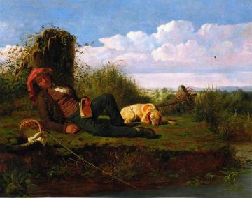 The Lazy Fisherman Artwork by William Tylee Ranney