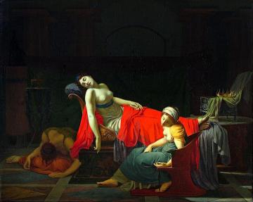 Death Of Cleopatra Artwork by Jean Baptiste Regnault