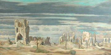The Cloth Hall, Ypres Artwork by William Rothenstein