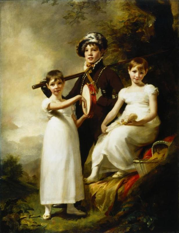 The Elphinstone Children Artwork by Henry Raeburn