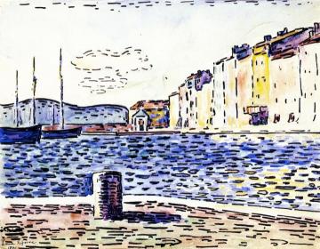 The Port of Saint-Tropez Artwork by Paul Signac