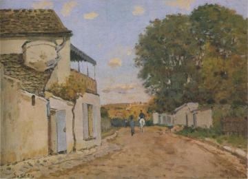 Princesse Street in Louveciennes Artwork by Alfred Sisley