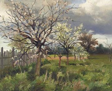 Orchard In Spring Artwork by Marcel Dyf