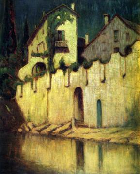 Night, Lake Como Artwork by Charles Warren Eaton