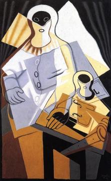Pierrot Artwork by Juan Gris