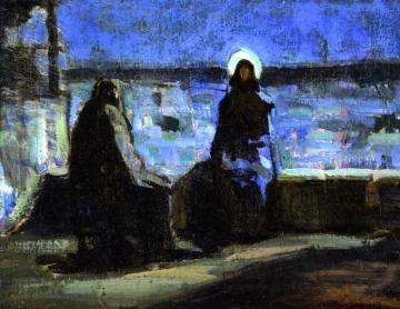 Study For Nicodemus Visiting Jesus Artwork by Henry Ossawa Tanner
