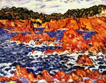 Red Rocks Artwork by Louis Valtat