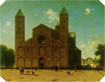 St. Mary's Church At Utrecht Artwork by Johan Hendrik Weissenbruch