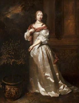 Portrait of a Young Woman by an Orange Tree Artwork by Caspar Netscher