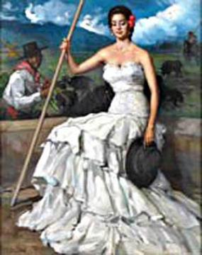 Mujer con picador Artwork by Francisco Rodriguez Sanchez Clement