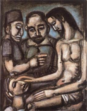 Christ Healing The Blind Artwork by Georges Rouault