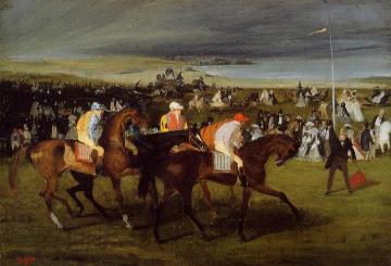At The Races: The Start Artwork by Edgar Degas