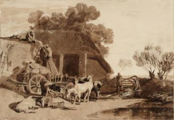 The Straw Yard Artwork by Joseph Mallord William Turner