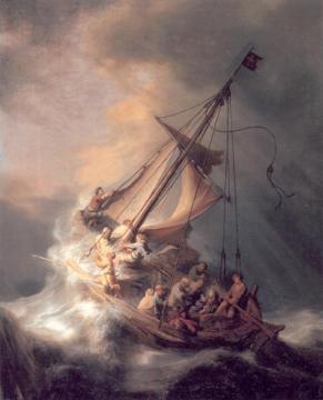 Christ in the Storm Artwork by Rembrandt van Rijn