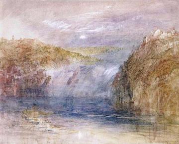 Falls of the Rhine at Schaffhausen, Moonlight Artwork by Joseph Mallord William Turner