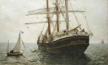 The Missionary Boat Artwork by Henry Scott Tuke
