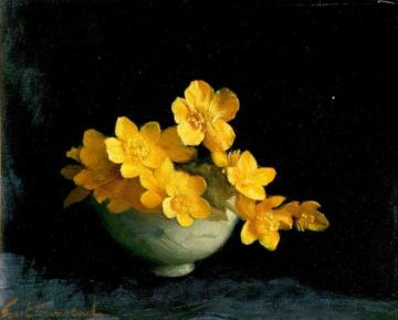 Marsh Marigolds Artwork by Ernest Townsend