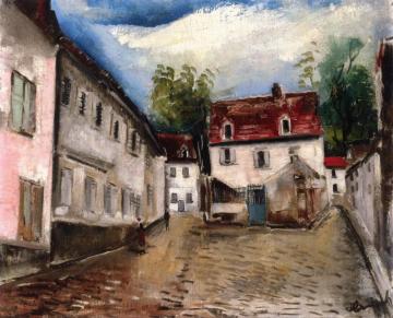Village Street Artwork by Maurice De Vlaminck
