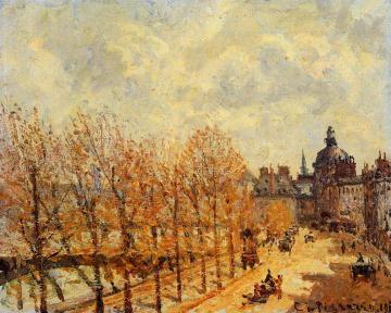 Quai Malaquais, Morning, Sunny Weather Artwork by Camille Pissarro