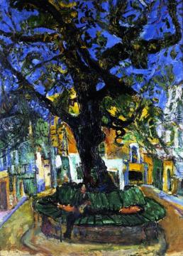 The Great Tree Of Vence Artwork by Chaim Soutine