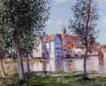Moret-sur-Loing Artwork by Alfred Sisley