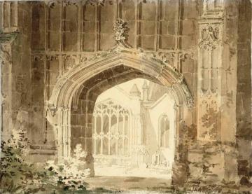 Evesham, The Church Of St Lawrence, Seen Through The Arch Of The Bell Tower Artwork by Joseph Mallord William Turner