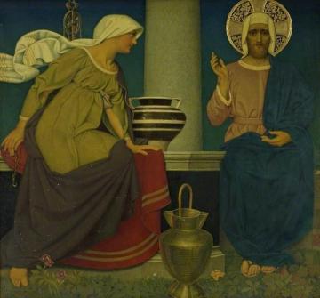 At The Well Of Samaria Artwork by Joseph Edward Southall