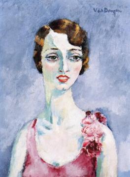 Portrait Of A Young Woman Artwork by Kees Van Dongen