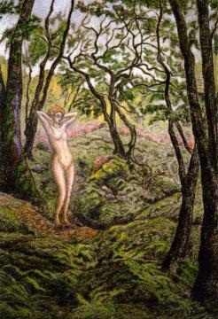 Nude in the Forest Artwork by Paul Ranson