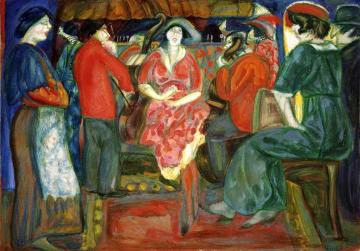 Bistro, Paris Artwork by Boris Grigoriev