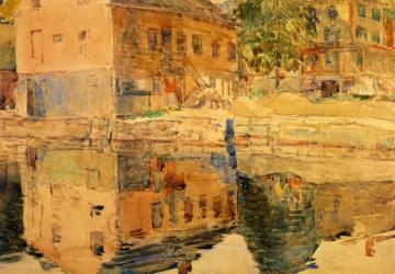 The Mirror, Cos Cob, Connecticut Artwork by Frederick Childe Hassam