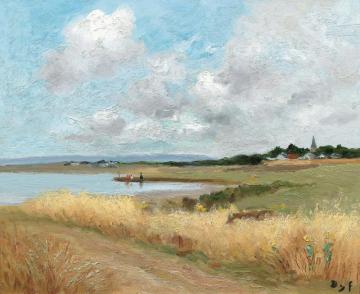 Wheatfield By The Sea Artwork by Marcel Dyf
