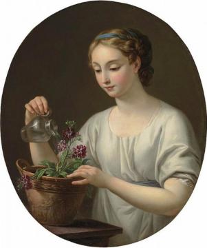 The Young Athenian Girl Artwork by Joseph Marie Vien