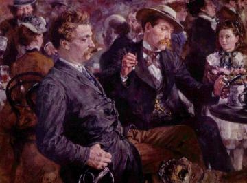 At The Beer Garden Artwork by Adolph von Menzel