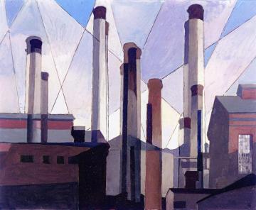 Stacks In Celebration Artwork by Charles Sheeler