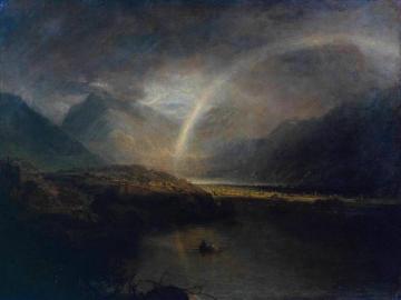 Buttermere Lake, with Part of Cromackwater, Cumberland, a Shower Artwork by Joseph Mallord William Turner