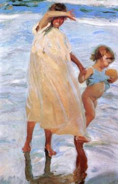 The Two Sisters Artwork by Joaquin Sorolla y Bastida