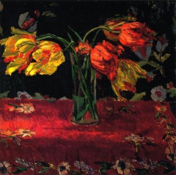 Parrot Tulips Artwork by Duncan Grant