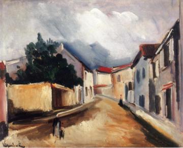Village Street Artwork by Maurice De Vlaminck