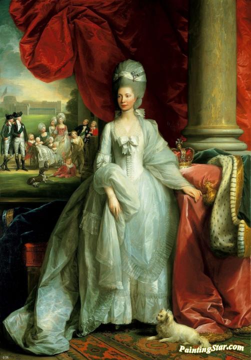 Queen Charlotte (1744-1818) Artwork by Benjamin West