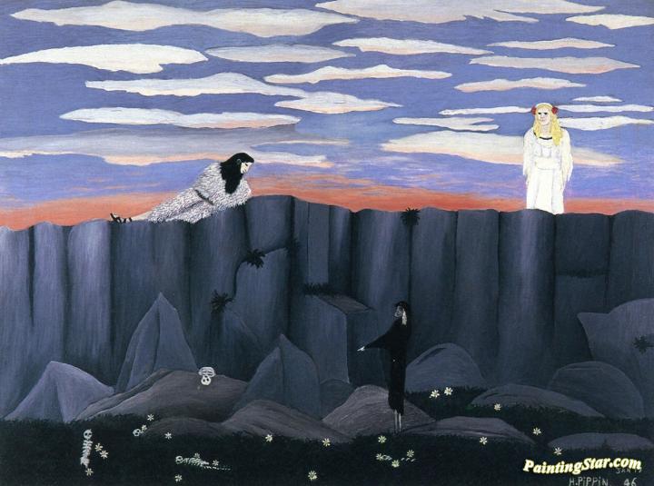 Temptation of Saint Anthony Artwork by Horace Pippin