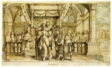 The Arrogance of Rehoboam Artwork by Hans Holbein the Younger